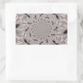 Schöne schöne Asche Grau Kaleidoskop nahtlos Rechteckiger Aufkleber (Tasche)