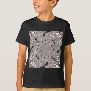 Schöne schöne Asche Grau Kaleidoskop nahtlos T-Shirt