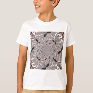 Schöne schöne Asche Grau Kaleidoskop nahtlos T-Shirt