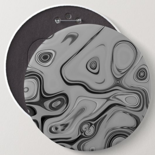 Schöne, schöne ash graue Textur Farbkunst drucken Button (Vorne & Hinten)