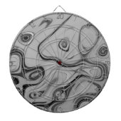 Schöne, schöne ash graue Textur Farbkunst drucken Dartscheibe (vorne)