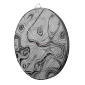 Schöne, schöne ash graue Textur Farbkunst drucken Dartscheibe (Vorderseite rechts)