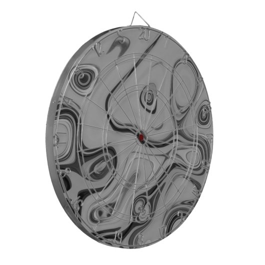 Schöne, schöne ash graue Textur Farbkunst drucken Dartscheibe (Vorderseite Links)