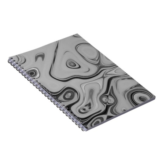 Schöne, schöne ash graue Textur Farbkunst drucken Notizblock (Rechte Seite)