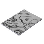 Schöne, schöne ash graue Textur Farbkunst drucken Notizblock (Linke Seite)