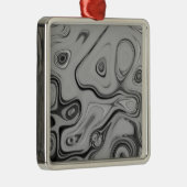 Schöne, schöne ash graue Textur Farbkunst drucken Ornament Aus Metall (Rechts)