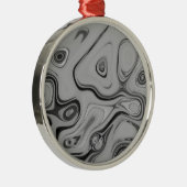 Schöne, schöne ash graue Textur Farbkunst drucken Ornament Aus Metall (Rechts)