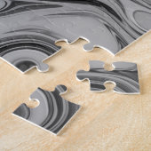 Schöne, schöne ash graue Textur Farbkunst drucken Puzzle (Seite)