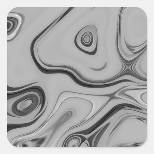 Schöne, schöne ash graue Textur Farbkunst drucken Quadratischer Aufkleber (Vorderseite)