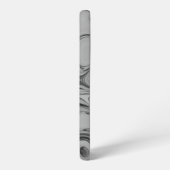 Schöne, schöne ash graue Textur Farbkunst drucken Samsung Galaxy Hülle (Linke Seite)