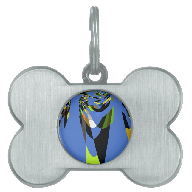 Schöne, schöne blaue, nahtlose Kunst Tiermarke (Vorderseite)