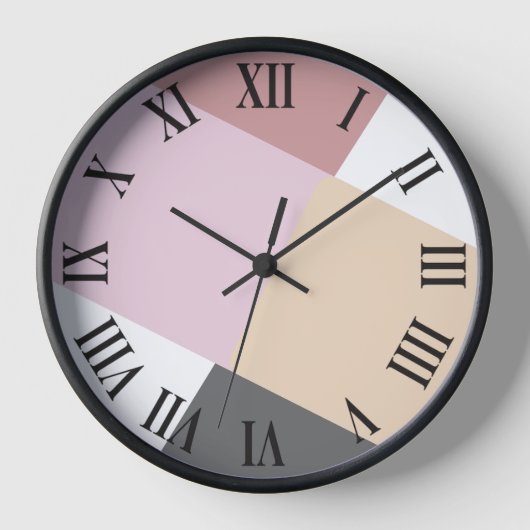 Schöne, schöne einfache Farbpalette Bigdesign Uhr (Vorderseite)