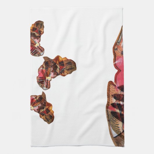 Schöne, schöne Farben Geschirrtuch (Vertikal)