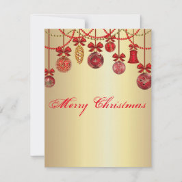 Schöne, schöne Funkelnd Weihnachtsbälle Feiertagskarte