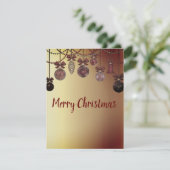 Schöne, schöne Funkelnd Weihnachtsbälle Holida Feiertagskarte (Stehend Vorderseite)