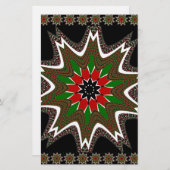 Schöne schöne Kenya Kulturmotif Geometrie Briefpapier (Vorne/Hinten)