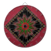 Schöne schöne Kenya Kulturmotif Geometrie Dartscheibe (vorne)