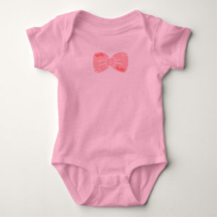 schöne schöne Schleife Baby Strampler
