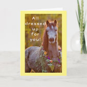 SCHÖNE SCHÖNHEIT SAGT **GLÜCKLICH APRIL BIRTHDAY** KARTE (Vorderseite)