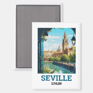 Schöne Schönheit von Sevilla Andalusien Spanien Re Magnet