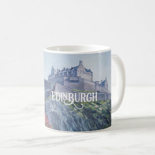 Schöne schottische Burg Edinburgh Castle Kaffeetasse