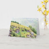 Schöne schottische Landschaft Karte (Gelbe Blume)