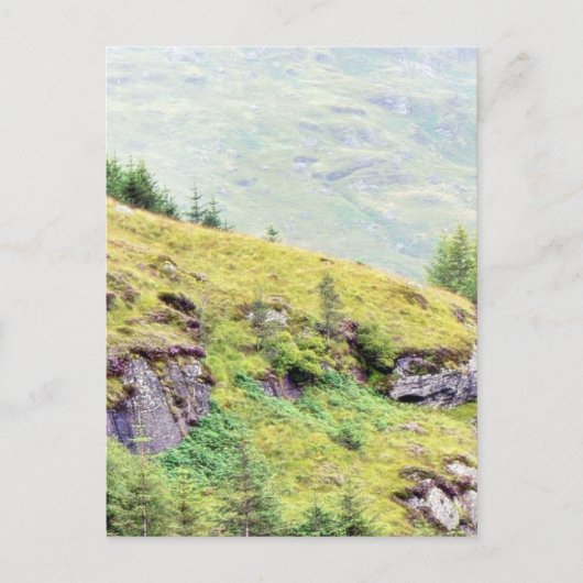 Schöne schottische Landschaft Postkarte (Vorderseite)