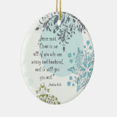 Schöne Schrift Matthew 11:28 Custom Ornament (Rechts)