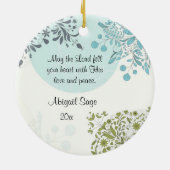 Schöne Schrift Matthew 11:28 Custom Ornament (Hinten)