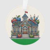 Schöne Schule - Lehrer - Siehe zurück Ornament (Vorderseite)