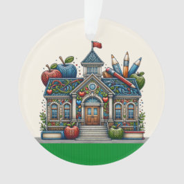 Schöne Schule - Lehrer - Siehe zurück Ornament
