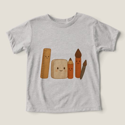 Schöne Schulwerkzeuge - Niedlich transparent (Design Vorderseite)