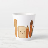 Schöne Schulwerkzeuge - Niedlich transparent Milchtasse (Vorderseite)