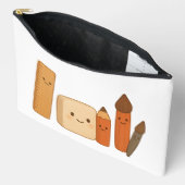 Schöne Schulwerkzeuge - Niedlich transparent Zubehörtasche (Offen)