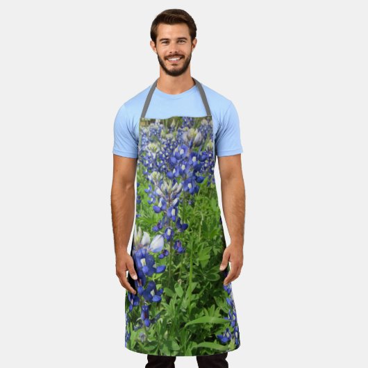 Schöne Schürze mit Texas Bluebonnets (Getragen)