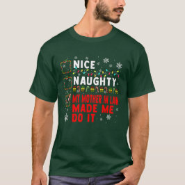 Schöne schwache Mutter im Gesetz Weihnachten T-Shirt
