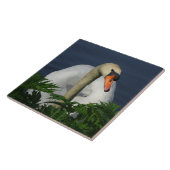 Schöne Schwan-Keramikfliese Fliese (Seite)