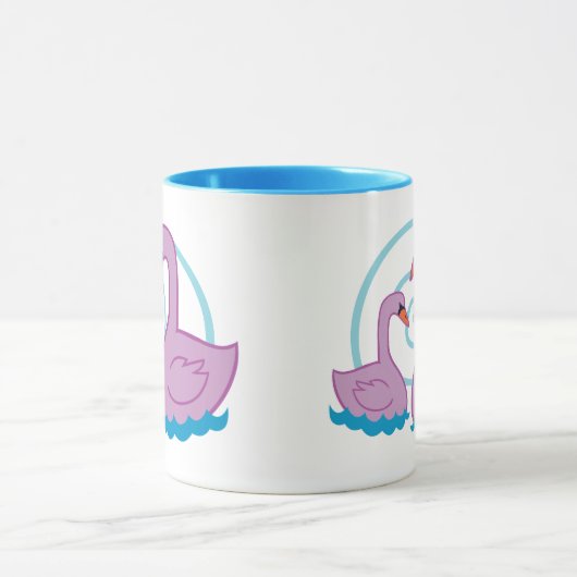 Schöne Schwäne Tasse (Zentrum)