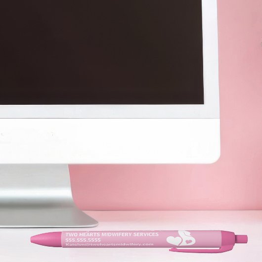 Schöne Schwangerschaft Mitfrau Business Pink Kugelschreiber