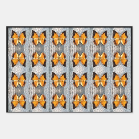 Schöne schwarz-Borded Charaxes Butterfly V2 Geschenkpapier Set (Vorderseite 2)