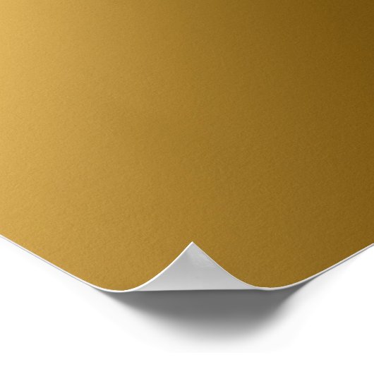 Schöne Schwarz/Gold-Design-Wirbel Poster (Ecke)