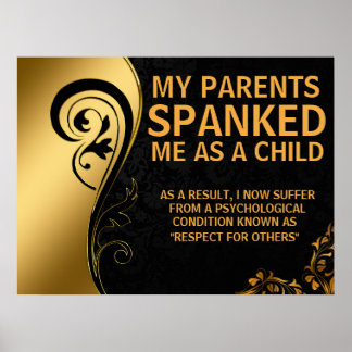 Schöne Schwarz/Gold-Design-Wirbel Poster