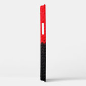 schöne, schwarz-rote Strickstoffe mit Zeichnung Case-Mate iPhone Hülle (Rückseite / Rechts)