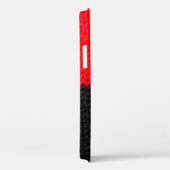 schöne, schwarz-rote Strickstoffe mit Zeichnung Case-Mate iPhone Hülle (Rückseite / Rechts)