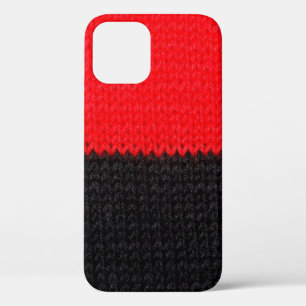 schöne, schwarz-rote Strickstoffe mit Zeichnung Case-Mate iPhone Hülle