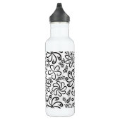 Schöne Schwarz-Weiß-Farbe Edelstahlflasche (Rechts)