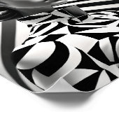 Schöne Schwarz-Weiß-Frauen Art.Portrait Poster (Ecke)