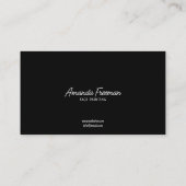 Schöne Schwarz-Weiß-Kinder-Gesichtsbemalung Visitenkarte (Rückseite)