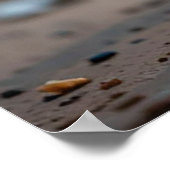 Schöne Schwarz-Weiß-Küche im Freien Poster (Ecke)