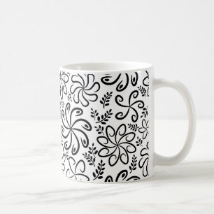 Schöne Schwarz-Weiß-Tasse Kaffeetasse